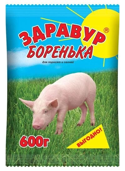 Здравур Боренька 600гр премикс от компании ТОО «Амагел» -Поставщик ветеринарных препаратов и зоотоваров - фото 1