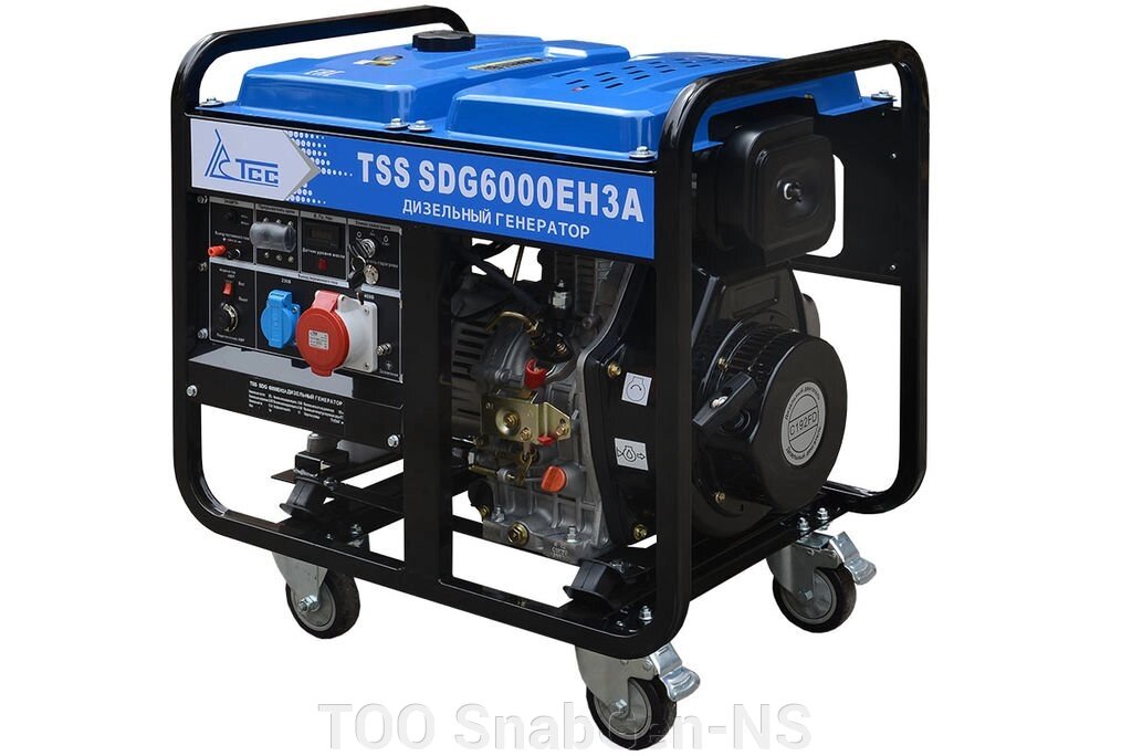 Дизельный генератор TSS SDG 6000EH3A с АВР от компании ТОО SnabGen-NS - фото 1