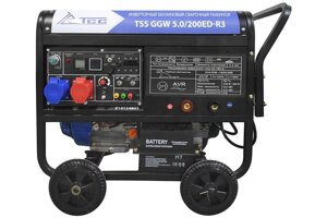 Генератор инверторный бензиновый сварочный TSS GGW 5.0/200ED-R3
