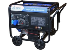 Генератор инверторный бензиновый сварочный TSS GGW 5.0/200ED-R