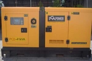 Дизельный генератор PCA POWER PCD-41 kВA с АВР в шумозащитном кожухе.
