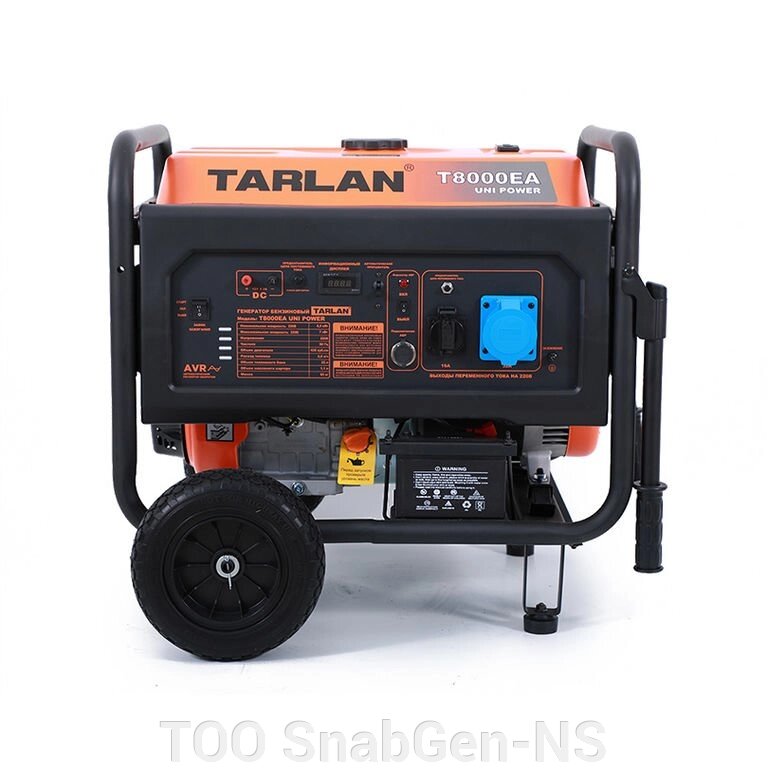 Профессиональный бензиновый генератор Tarlan T-8000EA Uni Power 220V от компании ТОО SnabGen-NS - фото 1