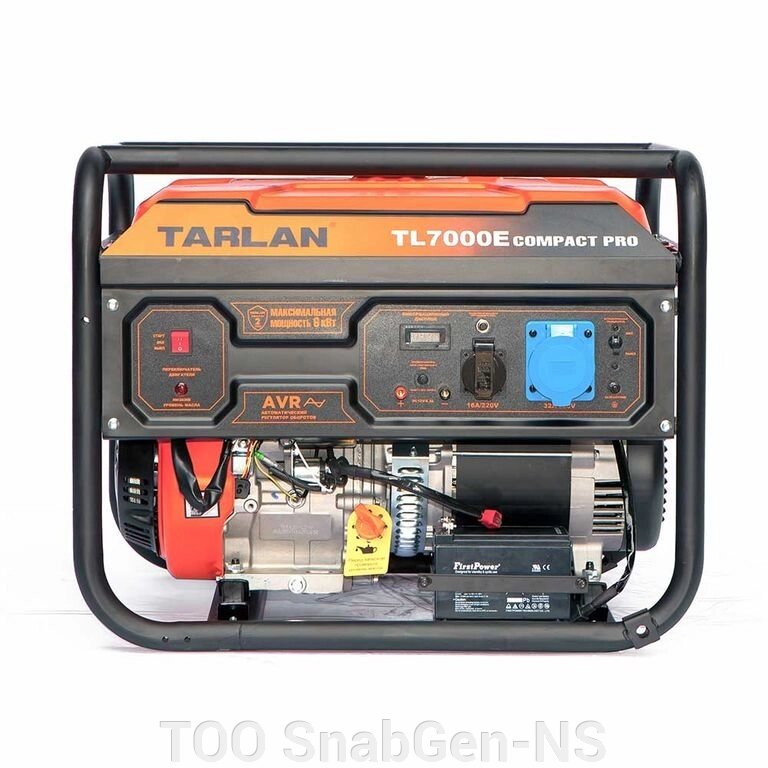 Профессиональный бензиновый генератор Tarlan TL7000E Compact Pro 220V от компании ТОО SnabGen-NS - фото 1