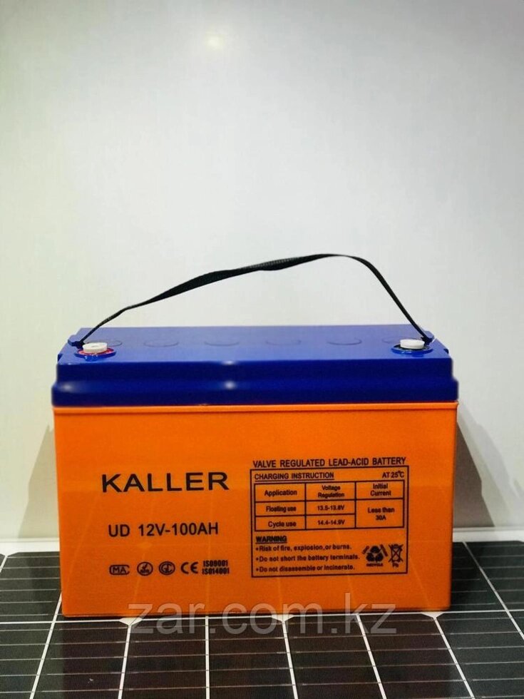 Аккумулятор 100Ач Kaller (12В, 100Ач) для ИБП и Солнечных электорстанций от компании Белая птица - фото 1