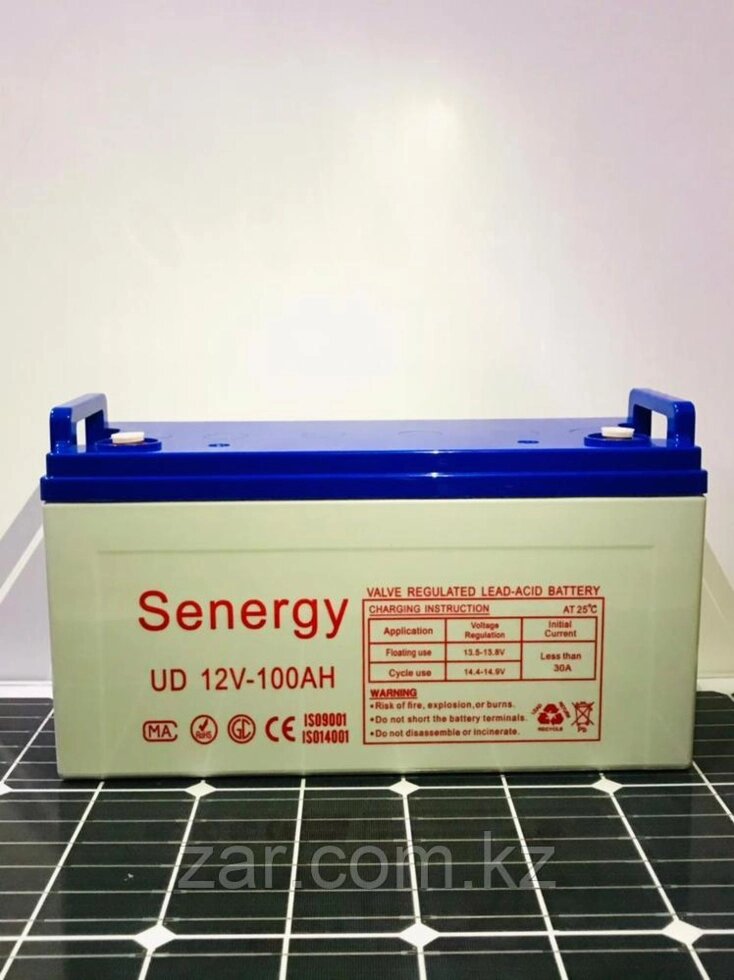 Аккумулятор 100Ач Senrgy (12В, 100Ач) для ИБП и Солнечных электорстанций от компании Белая птица - фото 1