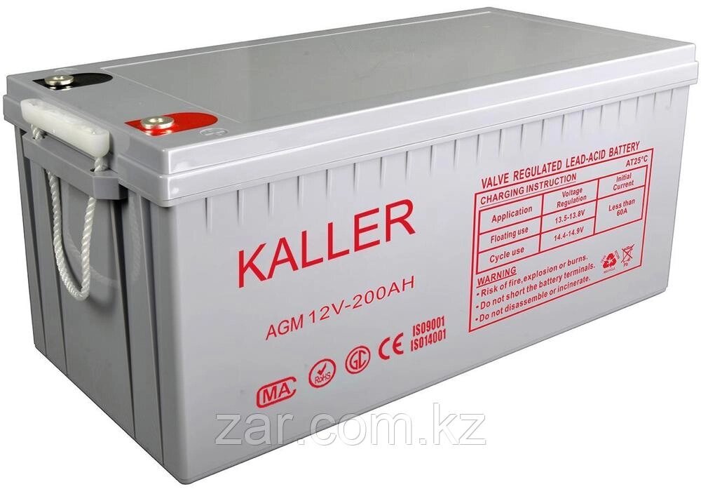 Аккумулятор 200Ач Kaller (12В, 200Ач) для ИБП и Солнечных электорстанций от компании Белая птица - фото 1