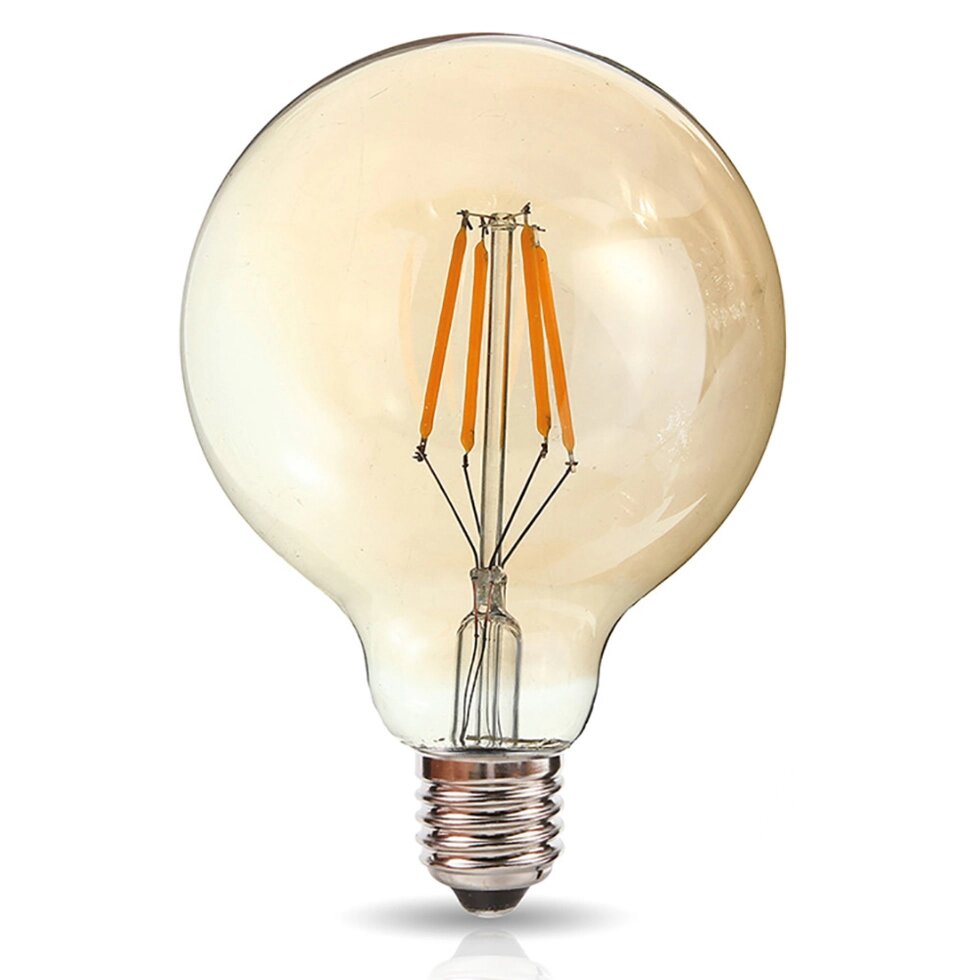 Лампа светодиодная Эдисона 7,5 ватт. Винтажная лампа led, старинная лампа для интерьера. от компании Белая птица - фото 1
