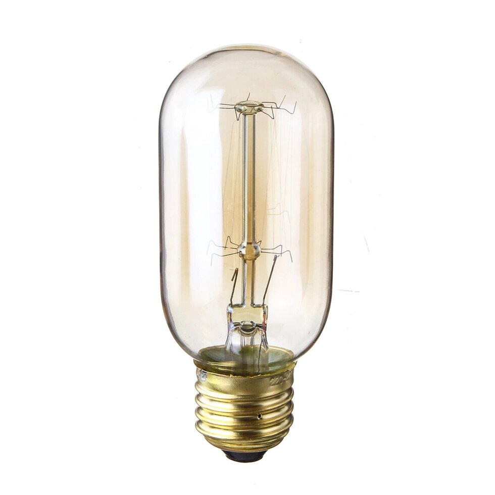 Лампочка ретро-стиля 40 ватт, ретро лампа накаливания, винтажная лампа, старинная лампа. от компании Белая птица - фото 1