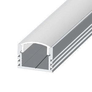 LED светодиодный профиль ЛП 12 Профиль алюминиевый, анодированный, цвет - серебро от компании Белая птица - фото 1