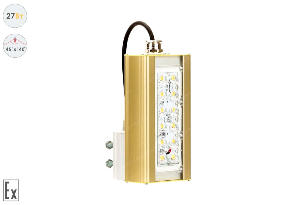 Магистраль Взрывозащищенная GOLD, консоль K-1, 27 Вт, 45X140°, светодиодный светильник от компании Белая птица - фото 1