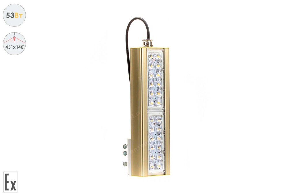 Магистраль Взрывозащищенная GOLD, консоль K-1, 53 Вт, 45X140°, светодиодный светильник от компании Белая птица - фото 1