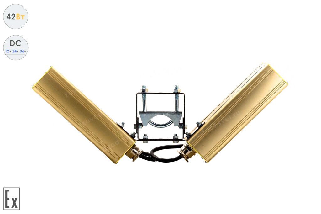 Низковольтный светодиодный светильник Модуль Взрывозащищенный Галочка GOLD, универсальный, 42 Вт, 120° от компании Белая птица - фото 1