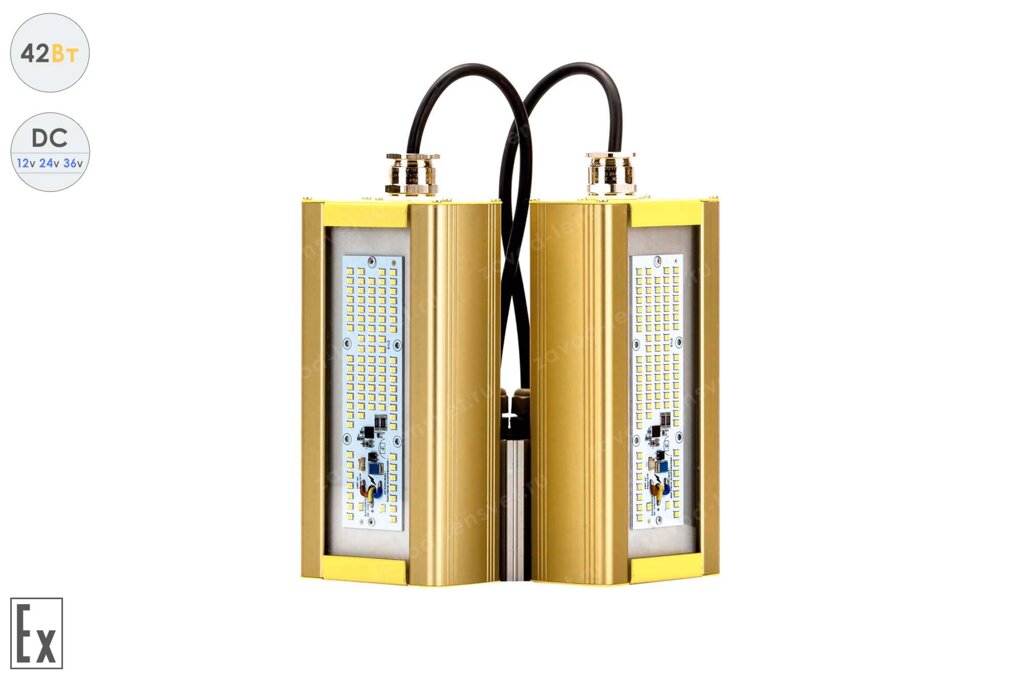 Низковольтный светодиодный светильник Модуль Взрывозащищенный GOLD, консоль KM-2, 42 Вт, 120° от компании Белая птица - фото 1