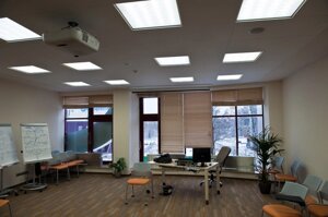 Офисные светодиодные светильники под Армстронг на потолок - от 36 до 100 ватт.