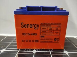 Аккумулятор 40Ач Senrgy (12В, 40Ач) для ИБП и Солнечных электорстанций