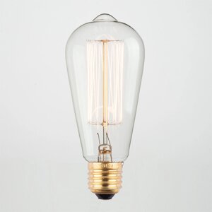 Лампа накаливания Эдисона 40 ватт, ретро лампа 40 Вт, лампа ретро-стиля, винтажная лампа, старинная лампа в Алматы от компании Белая птица