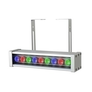 Фасадный уличный линейный светильник Барокко 10 250мм Оптик 24-36V DC RGB DMX 10°.