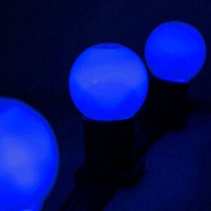 Cветодиодная лампа 1 w, цоколь E 27 синяя. Лампы для гирлянды