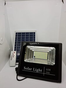 Прожектор на солнечной батарее 40 ватт LED. Солнечный прожектор 40 w.
