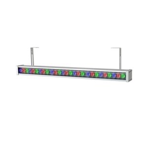 Фасадный уличный линейный светильник Барокко 30 750мм Оптик 36V DC RGB DMX 25°.