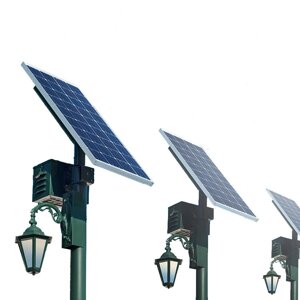 Уличные светодиодные фонари с солнечной панелью