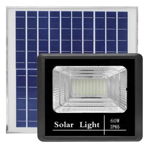 Прожектор на солнечной батарее 60 ватт LED для наружного и внутреннего освещения в Алматы от компании Белая птица