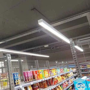 Линейный светильник для супермаркетов светодиодный 72 Вт в Алматы от компании Белая птица