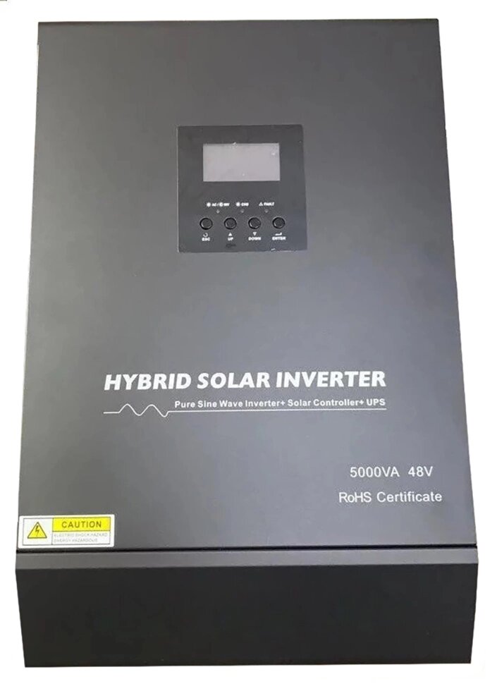 Солнечный контроллер заряда 5KVA чистая синусоида гибридный солнечный инвертор 48В 220В встроенный PWM 50A от компании Белая птица - фото 1