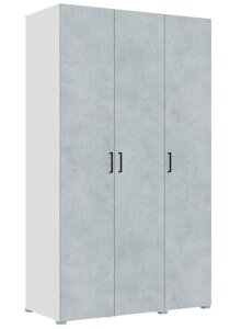 Арландо Шкаф 3Д (1500), Белый/Бетон, Горизонт