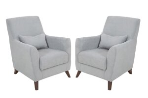 Дамаск Либерти - Комплект для гостиной 00043228, Серый, Кресло, НиК