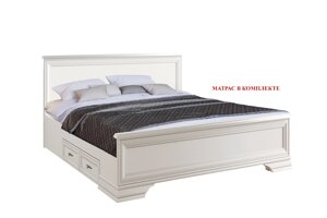 Кентаки - Кровать с матрасом 00034484, 180, Белый, БРВ Брест