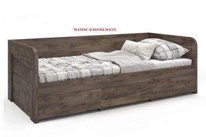 Вирджиния - Кровать с матрасом 00034478, 90, Дуб Бонифаций, Май Стар