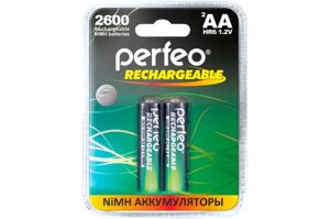 Аккумулятор Perfeo AA 2600maH Ni-Mh BL2 (цена за 1 шт.)