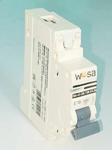 Автоматический выключатель WESA 1P-16А 230/400V