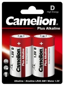 Батарейка Camelion Plus Alkaline D 1,5V BL2 ( цена за 1 бат.)