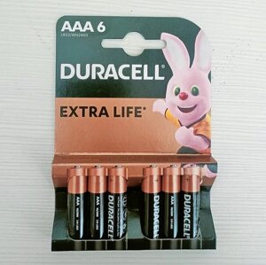 Батарейка Duracell Extra Life AAA BL6 ( цена за 1 шт.)