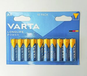 Батарейка VARTA longlife power AA BL10 цена за 1 шт.)