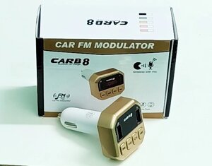 FM- модулятор автомобильный+ Bluetooth без памяти CarB8