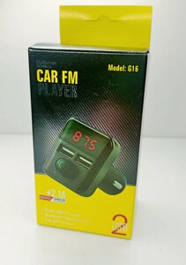 FM- модулятор автомобильный+ Bluetooth без памяти G16