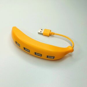 HUB хаб 4 порта USB2.0 banana