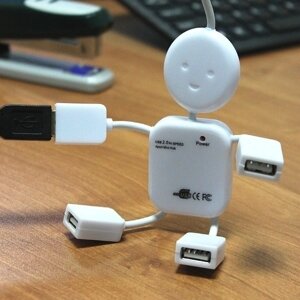 HUB хаб 4 порта USB2.0 человечек
