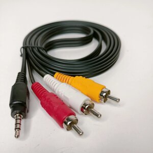 Кабель AV RCA3- jack3,5mm 1,5м Q-338A QYY