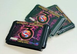 Картридж для sega mega drive PK 3201B mortal combat-3