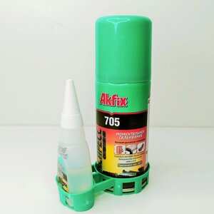 Клей Akfix 705, набор для экспресс склеивания, 100ml