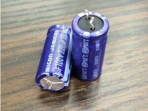 Конденсатор 220mF 100V Elec_cap (12,5 x26 ) 105*C Jamicon
