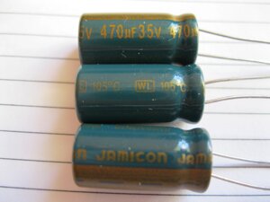 Конденсатор 470mf 35V elec_cap ( 10x20 ) 105*C jamicon WL