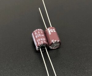 Конденсатор 820mF 6,3V Elec_cap ( 8x12 ) 105*C NCC KZG