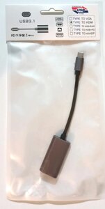 Конвертер USB-C 3.1(m) на HDMI ( из type-C в HDMI )