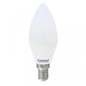 Лампа светодиодная General GLDEN-CF- 8W-230V-E14-4500K свеча