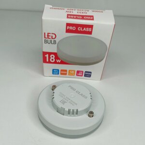 Лампа светодиодная LED GX53 18W 6500k Pro Class